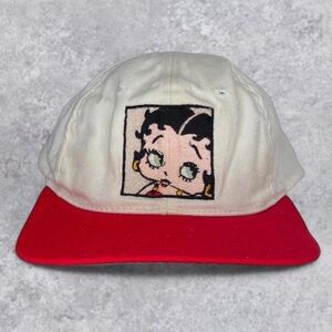 Vintage Betty Boop MGM Grand Las Vegas Snapback Hat Red White Cap